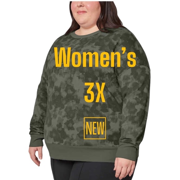 Ladies Mondetta 3X Crewneck Pullover Shirt Active Top Lightweight Long Sleeve - Picture 2 of 11